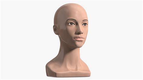 3D Nude Plastic Female Mannequin Head TurboSquid 2211867