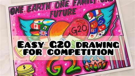 G20 Drawing | G20 Poster | G20 India Logo Drawing | Poster On G20 | One ...