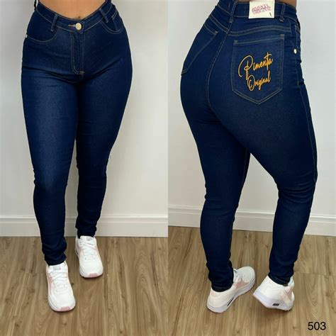 Cal A Jeans Clara Lycra Destroyd Pimenta Doce