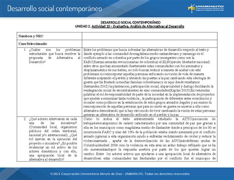 Uni Act Ana Alt Des Desarrollo Social Contempor Neo Unidad