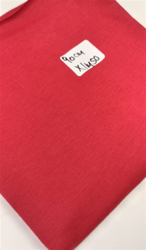 Cotton Knit Single Jersey Precuts 90cm X 1m50 Red Fabricstore