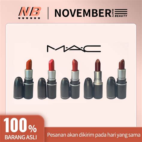 Jual 100 Asli MAC Nude Mini Matte Lipstick Travel Size Full Size1 8g