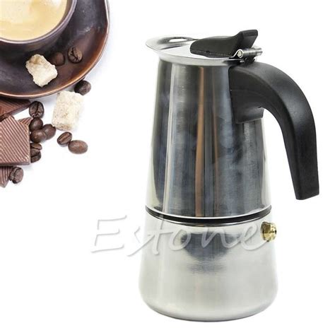 Hunulu Stainless Steel Cup Latte Moka Espresso Pot Top Percolator