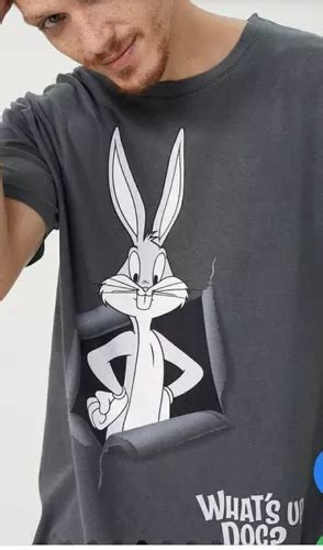 Camiseta Unissex Estampa Looney Tunes Pernalonga Hering