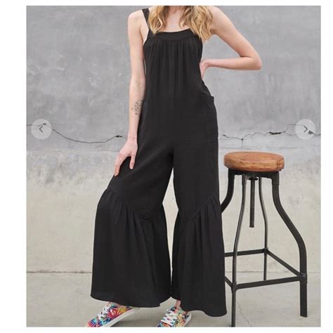 Shopevelynne Pants And Jumpsuits Boho Cotton Gauze Solid Fabric Wide