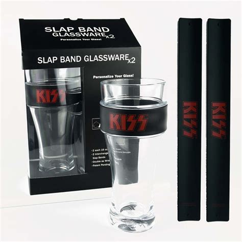 Kiss - Glassware/Slap Bands 2-Pack - Walmart.com