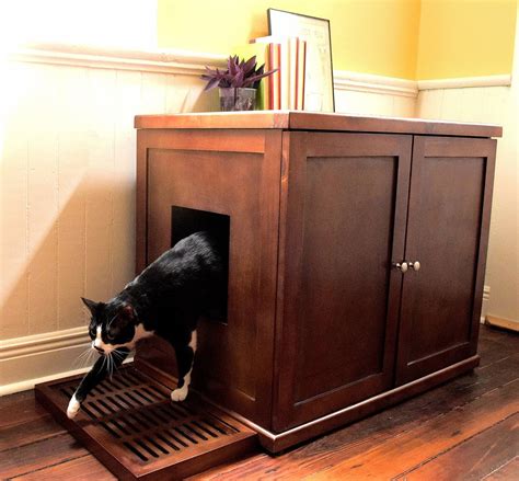 Furniture Cat Litter Box Cabinet - Ideas on Foter