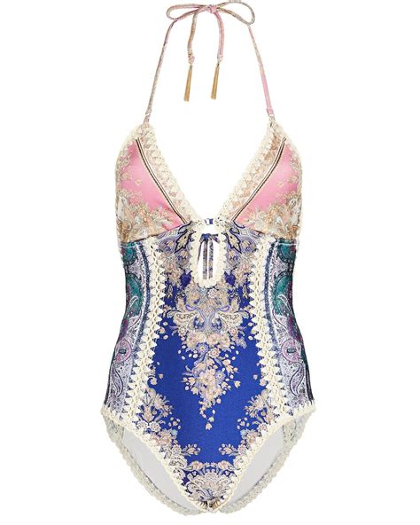 Zimmermann Crocheted Lace One Piece Swimsuit Multi Editorialist