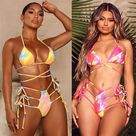 Conjunto De Bikinis Sexis Para Mujer Traje De Baño De Dos Piezas