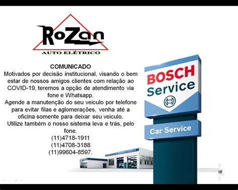 Rozan Mairinque - Rozan Auto Eletrico-Bosch Car Service | Mairinque SP