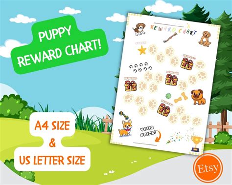 Printable Reward Chart Sticker Chart Toddler Chart Cute - Etsy