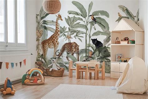 Papier Peint Jungle Royale Pour Enfant Babywall