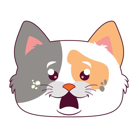 cat surprised face cartoon cute 14319884 PNG