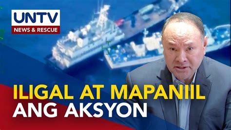 Pagbangga Ng China Sa Ph Ships Labag Sa Intl Law Posisyon Sa Code Of