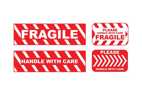 Fragile sticker design 21737548 Vector Art at Vecteezy