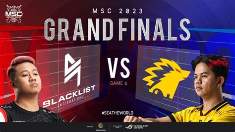 En Msc Grand Finals Blacklist International Vs Onic Game Youtube