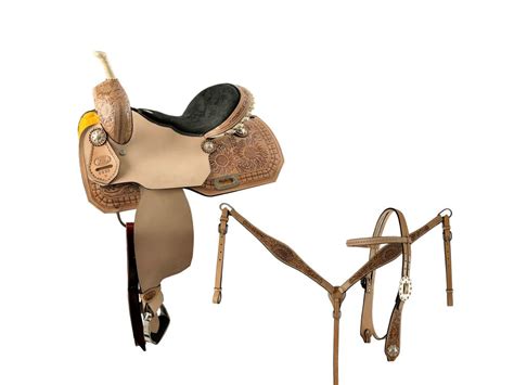 14 15 16 Circle S Barrel Saddle Set With Sunflower Tooling And Matching Bridle And Bc Set