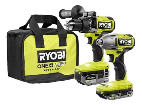 Kit Rotomartillo Atornillador De Impacto Ryobi Brushless Meses Sin