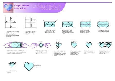 Origami Heart Instructions Origami Heart Instructions Origami Heart