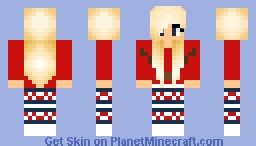 Christmas Reindeer Girl Minecraft Skin