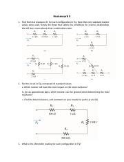 Homework 5 1 Docx Homework 5 1 Find The Total Resistance RT For