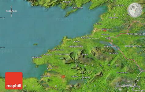 Satellite Map of Ballyshannon