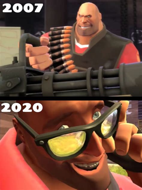 TF2 - Heavy Meme = Then VS Now