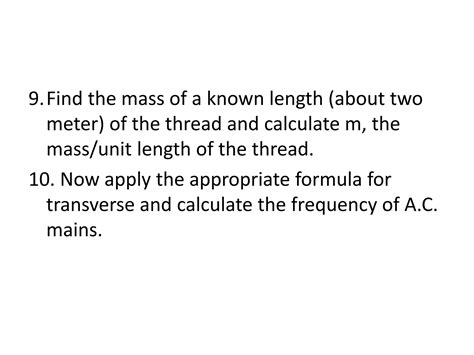 To Find The Frequency Of AC Mains Using Electromagnet Or Solenoid Pptx