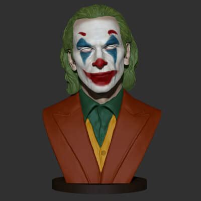 Joker Joaquin Phoenix Bust 3D Print Model By Brkhy