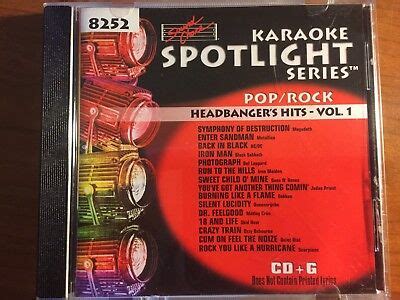 Sound Choice Spotlight Series Karaoke SC-8252 Headbanger's Hits- Vol 1 ...