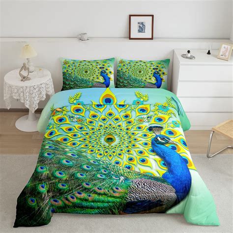 Peacock Colored Bedding Sets