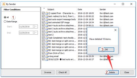 How To Delete Multipleall Emails From An Outlook Folder