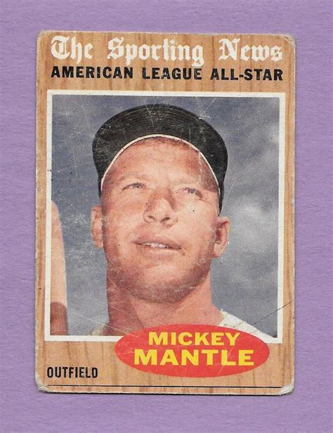 Topps Mickey Mantle All Star Yankees Hof Lower Grade Ebay