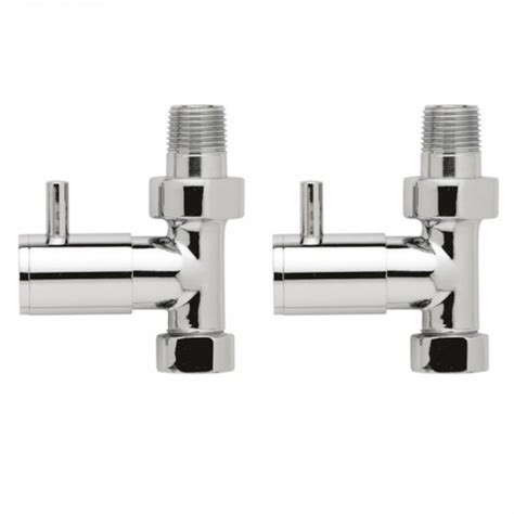 Hudson Reed Minimalist Concealing Plates With Straight Radiator Valves