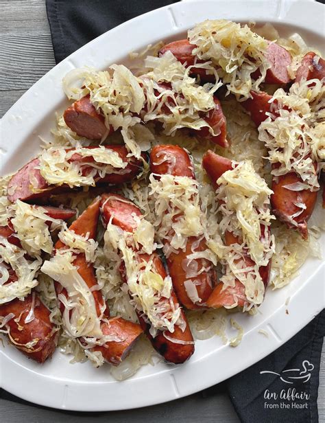 Grilled Polish Sausage & Sauerkraut a cookout family favorite!