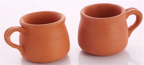 Tazze Da T In Terracotta Di Terracotta Piccolo Set Di Pc Etsy Italia