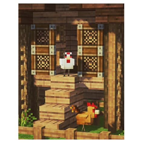 View Working Chicken Coop In Minecraft Images