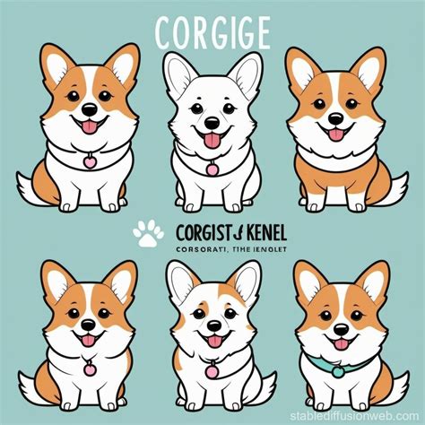 Corgis In Eastside Royalty Kennel Outfits Stable Diffusion Online