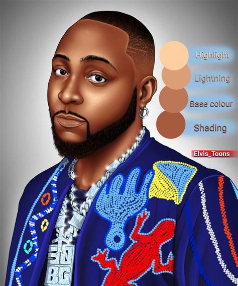 Color plates for black skin colors #Davido #OBO