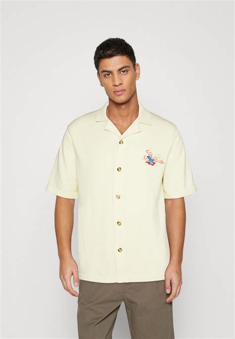 Only And Sons Onsplaton Shirt Pear Sorbet Light Yellow Uk