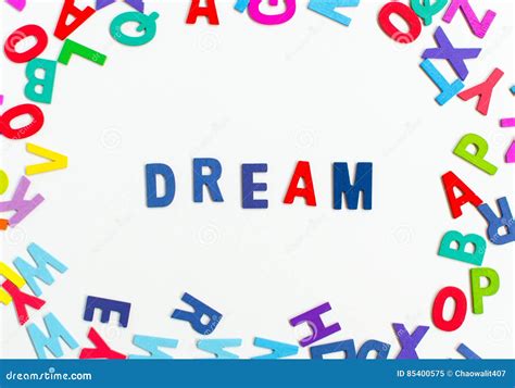 Word Dream Letters Alphabet Stock Image Image Of Letters Concept