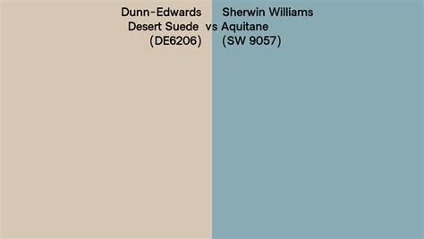 Dunn Edwards Desert Suede De6206 Vs Sherwin Williams Aquitane Sw