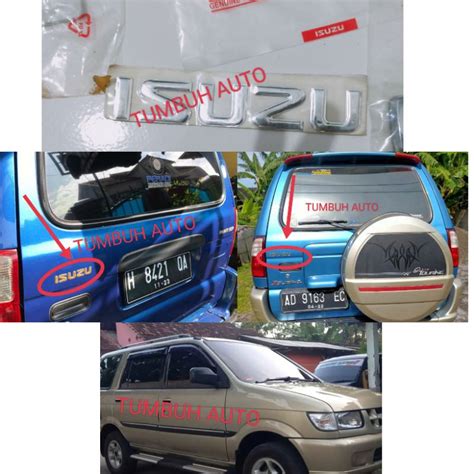 Jual Emblem Logo Tulisan Isuzu Panther Kapsul Touring Lm Ls Lv Turbo