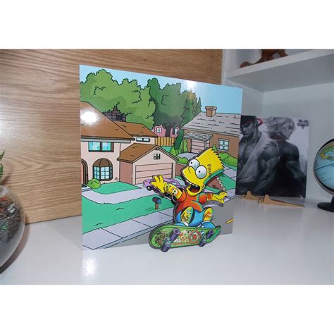 Placa D Exclusiva Bart Simpson Simpsons Placa Quadro