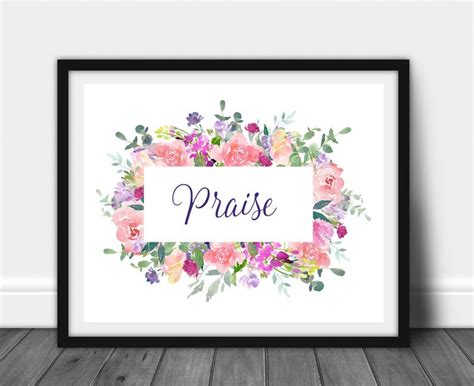 Praise, Praise the Lord Praise Quote Bible Song Quote Instant Download ...