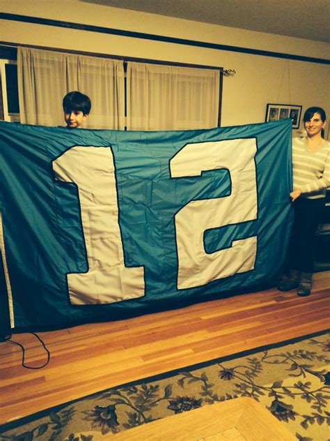 Handmade 12th Man flag flies - Grow Northwest