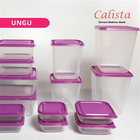 Jual CALISTA FOOD KONTAINER SET OTARU ISI 14 TOPLES BENING WADAH