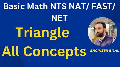 Basic Math For Entry Test Solution Of Triangle Fast Nts Nust Net I