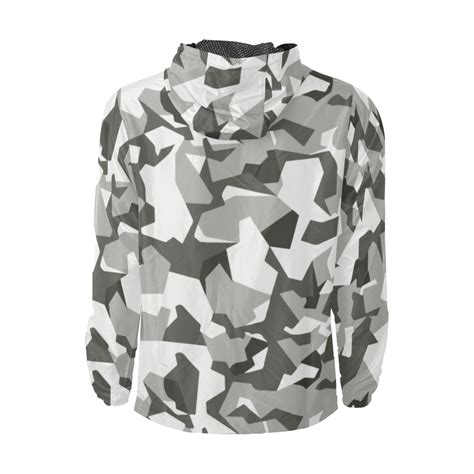 Swedish M90 Urban Camouflage Windbreaker For Men Mega Camo