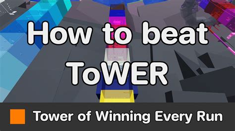 Jtoh Tower Of Winning Every Run Tower Guide Youtube